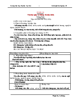 Kế hoạch bài dạy Lớp 1 - Tuần 22 - Năm học 2021-2022 - Phạm Thị Trà Giang