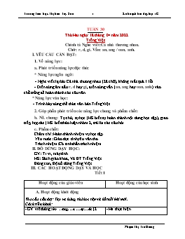 Kế hoạch bài dạy Lớp 1 - Tuần 30 - Năm học 2021-2022 - Phạm Thị Trà Giang