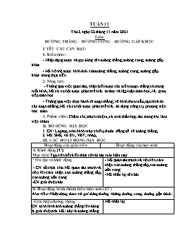 Kế hoạch bài dạy Lớp 2 - Tuần 11 - Năm học 2021-2022 - Văn Thị Hồng Châu