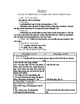 Kế hoạch bài dạy Lớp 2 - Tuần 12 - Năm học 2021-2022 - Nguyễn Thị Anh
