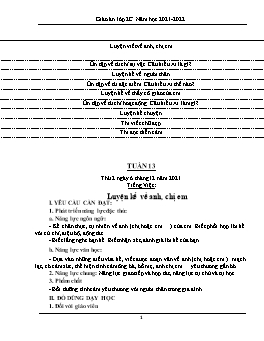 Kế hoạch bài dạy Lớp 2 - Tuần 13 - Năm học 2021-2022 - Nguyễn Thị Anh