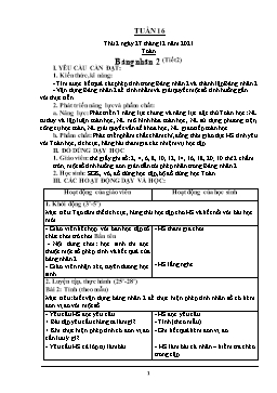 Kế hoạch bài dạy Lớp 2 - Tuần 16 - Năm học 2021-2022 - Nguyễn Thị Anh