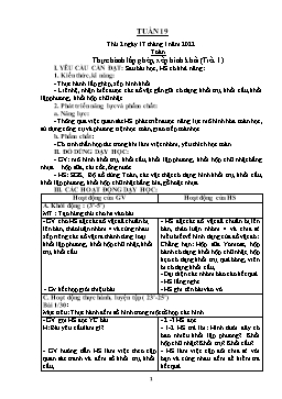 Kế hoạch bài dạy Lớp 2 - Tuần 19 - Năm học 2021-2022 - Nguyễn Thị Anh