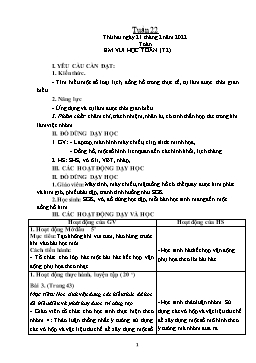 Kế hoạch bài dạy Lớp 2 - Tuần 22 - Năm học 2021-2022 - Nguyễn Thị Anh