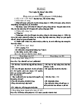 Kế hoạch bài dạy Lớp 2 - Tuần 27 - Năm học 2021-2022 - Nguyễn Thị Anh