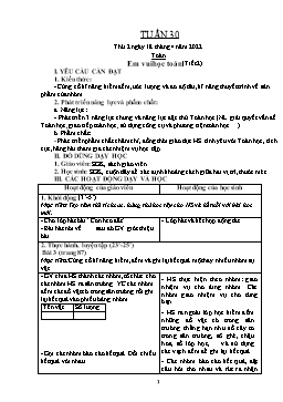 Kế hoạch bài dạy Lớp 2 - Tuần 30 - Năm học 2021-2022 - Văn Thị Hồng Châu