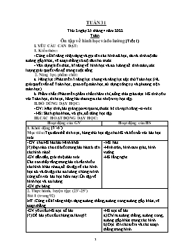 Kế hoạch bài dạy Lớp 2 - Tuần 31 - Năm học 2021-2022 - Văn Thị Hồng Châu