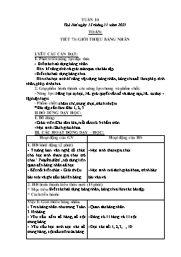 Kế hoạch bài dạy Lớp 3 - Tuần 10 - Năm học 2021-2022 - Nguyễn Thị Hồng