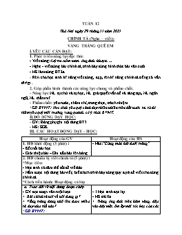 Kế hoạch bài dạy Lớp 3 - Tuần 12 - Năm học 2021-2022 - Nguyễn Thị Hồng