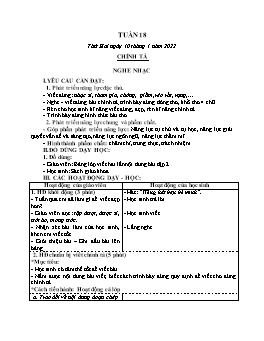 Kế hoạch bài dạy Lớp 3 - Tuần 18 - Năm học 2021-2022 - Nguyễn Thị Ái Như