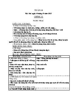 Kế hoạch bài dạy Lớp 3 - Tuần 18 - Năm học 2021-2022 - Nguyễn Thị Hồng Nhung