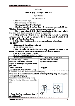Kế hoạch bài dạy Lớp 3 - Tuần 19 - Năm học 2021-2022 - Nguyễn Thị Hồng Nhung