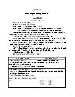 Kế hoạch bài dạy Lớp 3 - Tuần 22 - Năm học 2021-2022 - Nguyễn Thị Ái Như