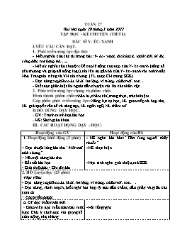 Kế hoạch bài dạy Lớp 3 - Tuần 27 - Năm học 2021-2022 - Nguyễn Thị Hồng