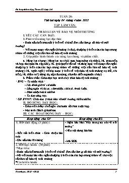 Kế hoạch bài dạy Lớp 3 - Tuần 28 - Năm học 2021-2022 - Nguyễn Thị Ánh Tuyết