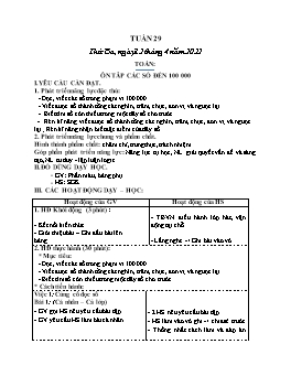Kế hoạch bài dạy Lớp 3 - Tuần 29 - Năm học 2021-2022 - Nguyễn Thị Hồng Nhung