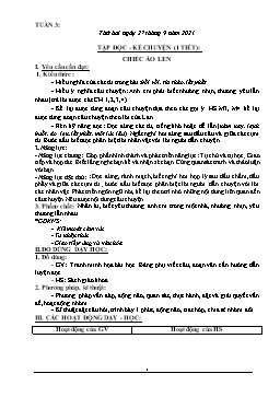 Kế hoạch bài dạy Lớp 3 - Tuần 3 - Năm học 2021-2022 - Nguyễn Thị Ái Như
