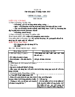Kế hoạch bài dạy Lớp 3 - Tuần 31 - Năm học 2021-2022 - Nguyễn Thị Hồng Nhung