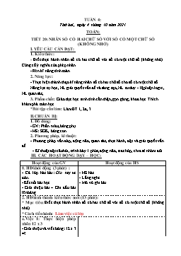Kế hoạch bài dạy Lớp 3 - Tuần 4 - Năm học 2021-2022 - Nguyễn Thị Hồng