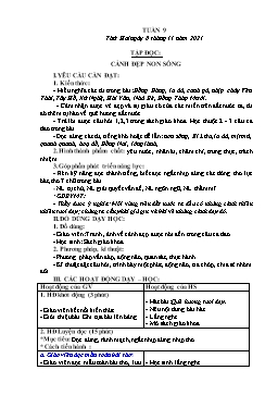 Kế hoạch bài dạy Lớp 3 - Tuần 9 - Năm học 2021-2022 - Nguyễn Thị Ái Như