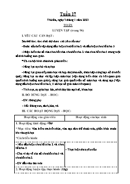 Kế hoạch bài dạy Lớp 4 - Tuần 17 - Năm học 2022-2023 - Trương Thị Phấn