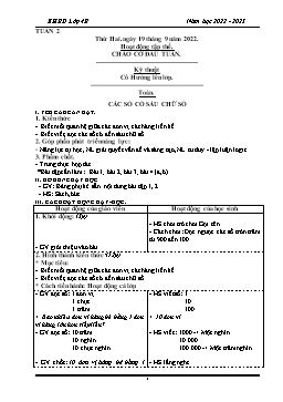 Kế hoạch bài dạy Lớp 4 - Tuần 2 - Năm học 2022-2023 - Phan Thị Hồng Vân