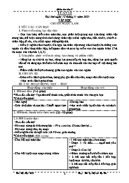 Kế hoạch bài dạy Lớp 5 - Tuần 10 - Năm học 2021-2022 - Trần Thị Nhật Bích
