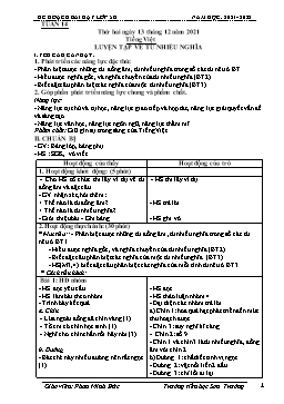 Kế hoạch bài dạy Lớp 5 - Tuần 14 - Năm học 2021-2022 - Phan Minh Đức