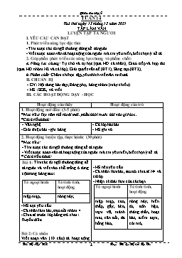 Kế hoạch bài dạy Lớp 5 - Tuần 14 - Năm học 2021-2022 - Trần Thị Nhật Bích