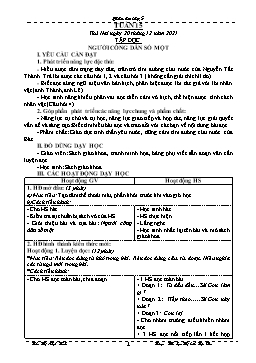 Kế hoạch bài dạy Lớp 5 - Tuần 15 - Năm học 2021-2022 - Trần Thị Nhật Bích