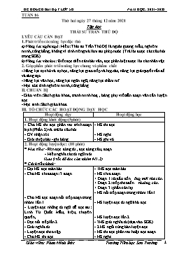 Kế hoạch bài dạy Lớp 5 - Tuần 16 - Năm học 2021-2022 - Phan Minh Đức