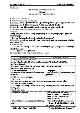 Kế hoạch bài dạy Lớp 5 - Tuần 16 - Năm học 2022-2023 - Phan Minh Đức