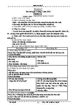 Kế hoạch bài dạy Lớp 5 - Tuần 17 - Năm học 2021-2022 - Trần Thị Thu