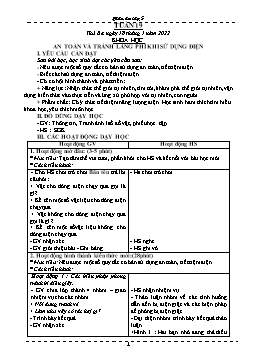 Kế hoạch bài dạy Lớp 5 - Tuần 19-22 - Năm học 2021-2022 - Phạm Thị Bích Liễu