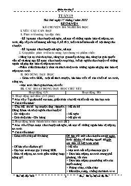 Kế hoạch bài dạy Lớp 5 - Tuần 19 - Năm học 2021-2022 - Trần Thị Nhật Bích