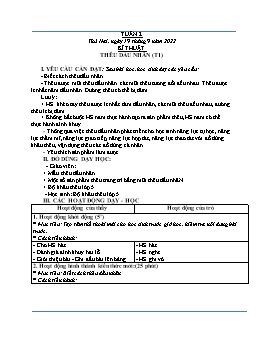 Kế hoạch bài dạy Lớp 5 - Tuần 2 - Năm học 2022-2023 - Lê Thị Ngọc Thúy