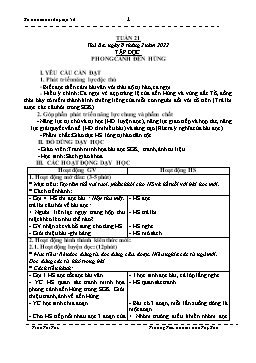 Kế hoạch bài dạy Lớp 5 - Tuần 21 - Năm học 2021-2022 - Trần Thị Thu