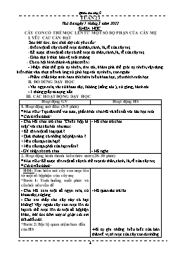 Kế hoạch bài dạy Lớp 5 - Tuần 23-24 - Năm học 2021-2022 - Phạm Thị Bích Liễu