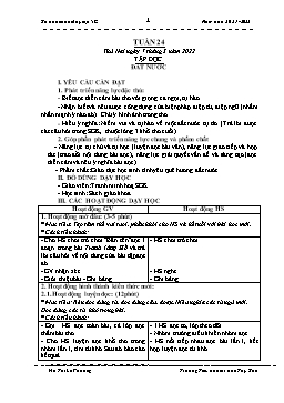 Kế hoạch bài dạy Lớp 5 - Tuần 24 - Năm học 2021-2022 - Hồ Thị Lệ Phương