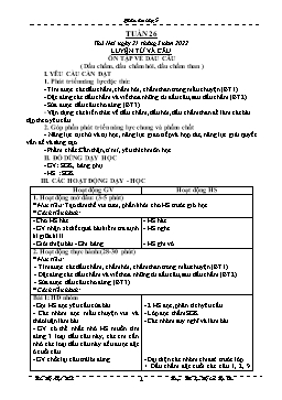 Kế hoạch bài dạy Lớp 5 - Tuần 26 - Năm học 2021-2022 - Trần Thị Nhật Bích