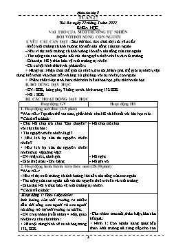 Kế hoạch bài dạy Lớp 5 - Tuần 27-28 - Năm học 2021-2022 - Phạm Thị Bích Liễu