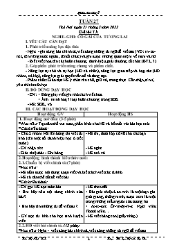 Kế hoạch bài dạy Lớp 5 - Tuần 27 - Năm học 2021-2022 - Trần Thị Nhật Bích