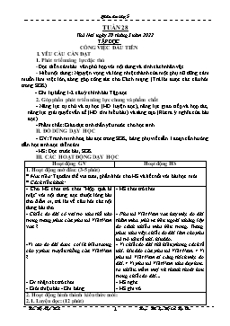 Kế hoạch bài dạy Lớp 5 - Tuần 28 - Năm học 2021-2022 - Trần Thị Nhật Bích