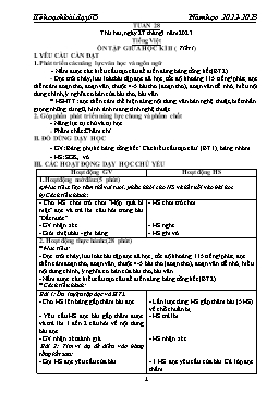 Kế hoạch bài dạy Lớp 5 - Tuần 28 - Năm học 2022-2023