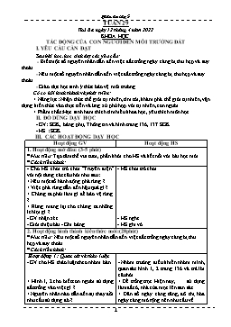 Kế hoạch bài dạy Lớp 5 - Tuần 29-32 - Năm học 2021-2022 - Phạm Thị Bích Liễu