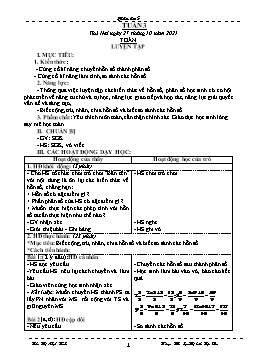 Kế hoạch bài dạy Lớp 5 - Tuần 3 - Năm học 2021-2022 - Trần Thị Nhật Bích