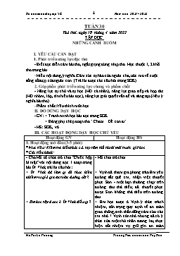 Kế hoạch bài dạy Lớp 5 - Tuần 30 - Năm học 2021-2022 - Hồ Thị Lệ Phương