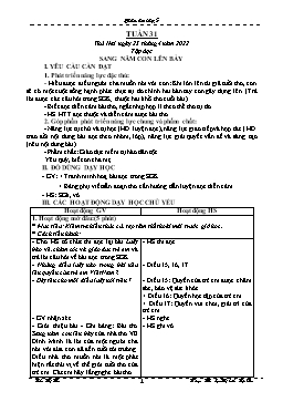 Kế hoạch bài dạy Lớp 5 - Tuần 31 - Năm học 2021-2022 - Trần Thị Thu
