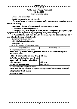 Kế hoạch bài dạy Lớp 5 - Tuần 33 - Năm học 2021-2022 - Phạm Thị Bích Liễu