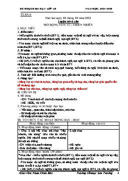 Kế hoạch bài dạy Lớp 5 - Tuần 6 - Năm học 2021-2022 - Phan Minh Đức